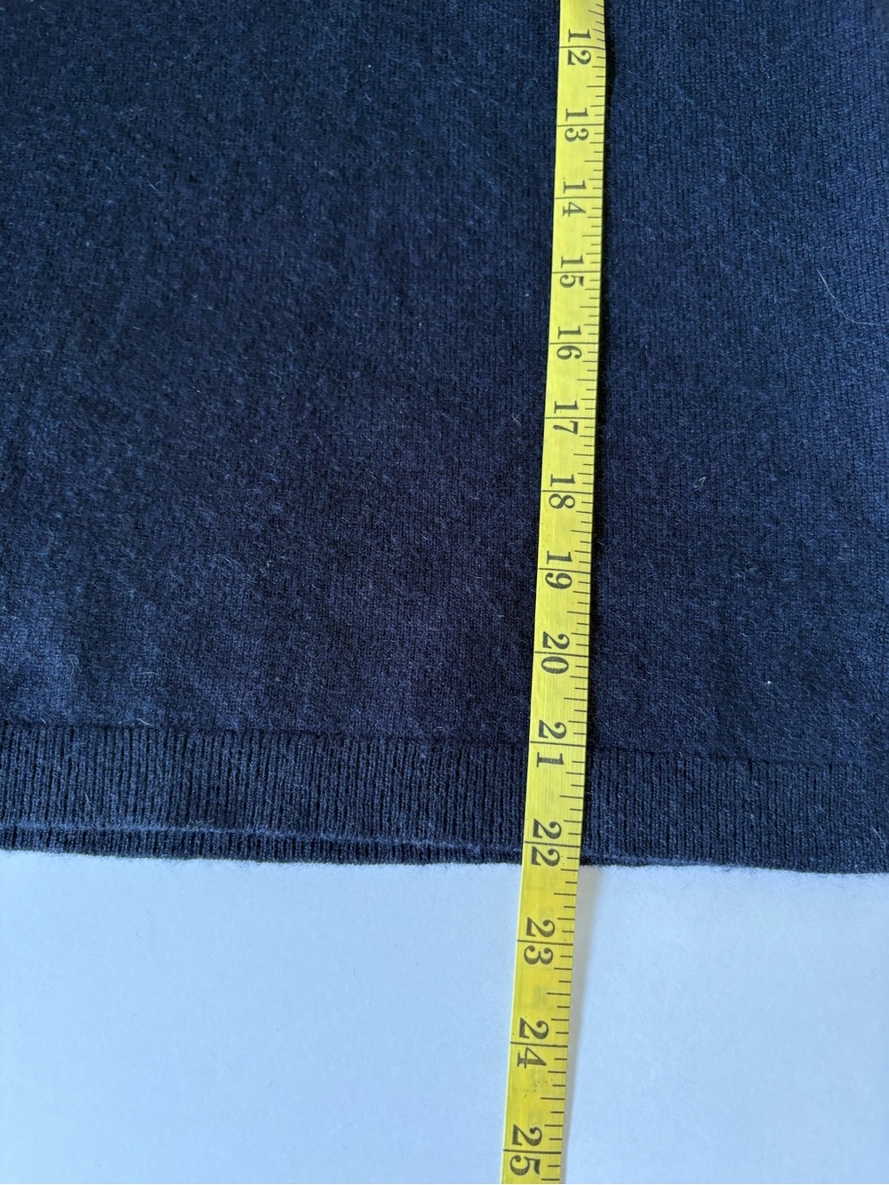 J.Crew Cashmere Dark Navy Blue Turtleneck Sweater XS Academia Career Teacher - Picture 12 of 12